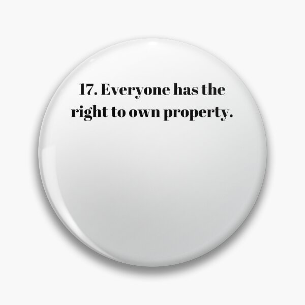 Item preview, Universal Declaration of Human Rights Article 17 designed and sold by Freihalt.