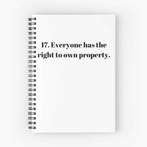 Item preview, Universal Declaration of Human Rights Article 17 designed and sold by Freihalt.