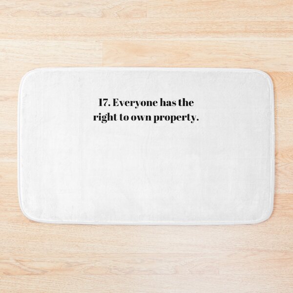 Item preview, Universal Declaration of Human Rights Article 17 designed and sold by Freihalt.