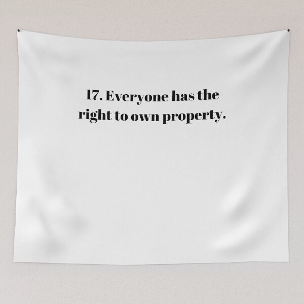 Item preview, Universal Declaration of Human Rights Article 17 designed and sold by Freihalt.