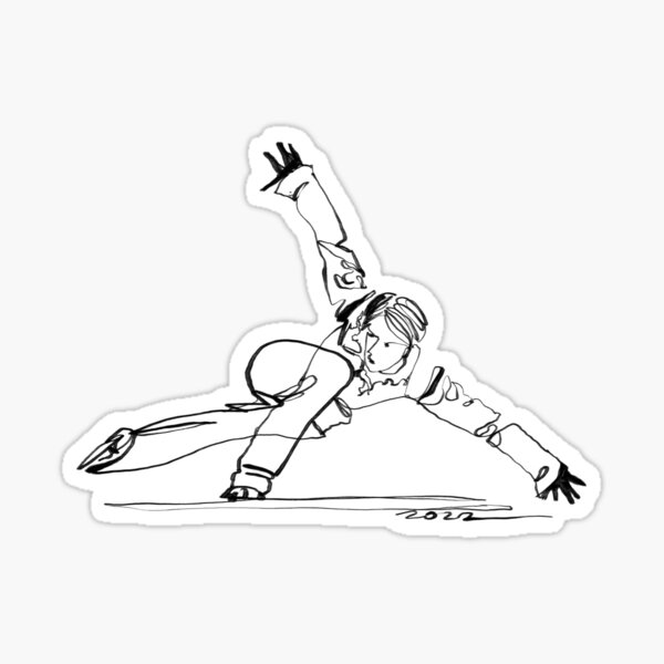 Item preview, Figure Skating Line Art designed and sold by Arkneer.