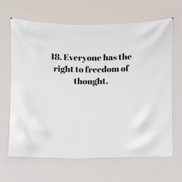 Item preview, Universal Declaration of Human Rights Article 18 designed and sold by Freihalt.
