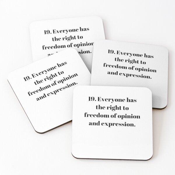 Item preview, Universal Declaration of Human Rights Article 19 designed and sold by Freihalt.