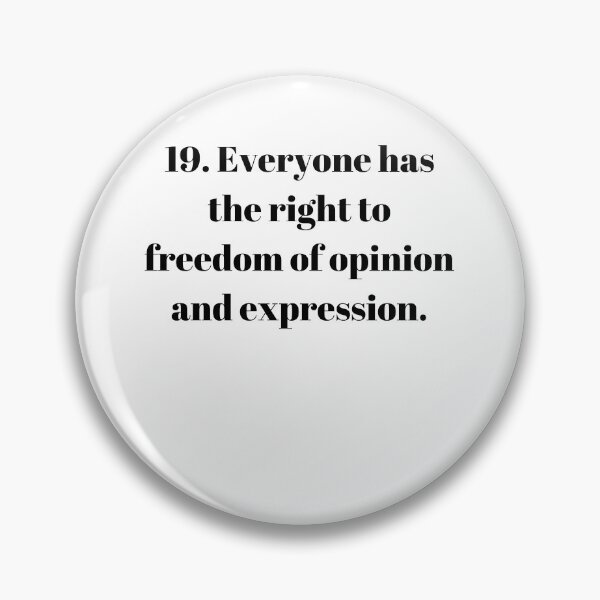 Item preview, Universal Declaration of Human Rights Article 19 designed and sold by Freihalt.
