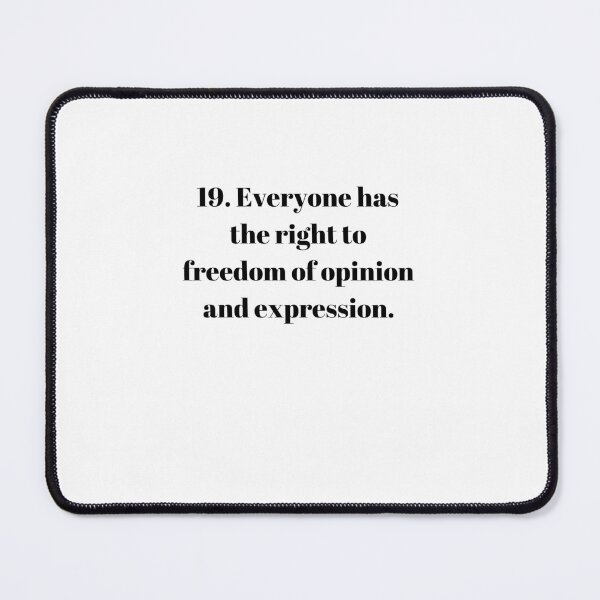 Item preview, Universal Declaration of Human Rights Article 19 designed and sold by Freihalt.