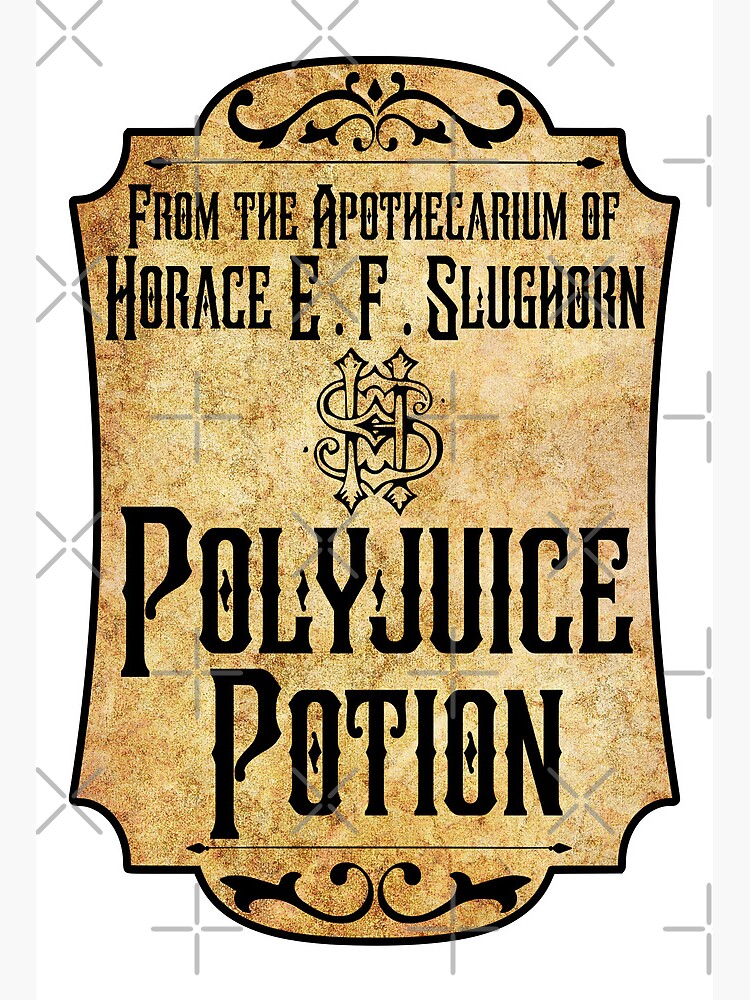 polyjuice potion label