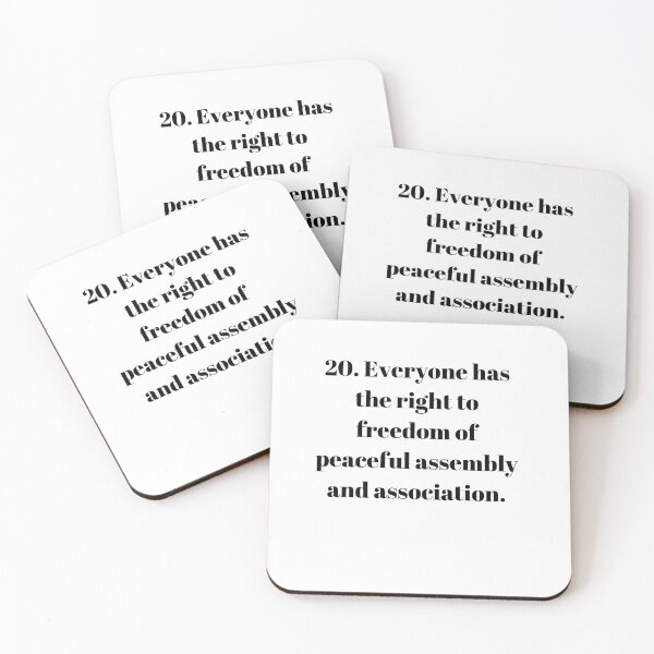 Item preview, Universal Declaration of Human Rights Article 20 designed and sold by Freihalt.