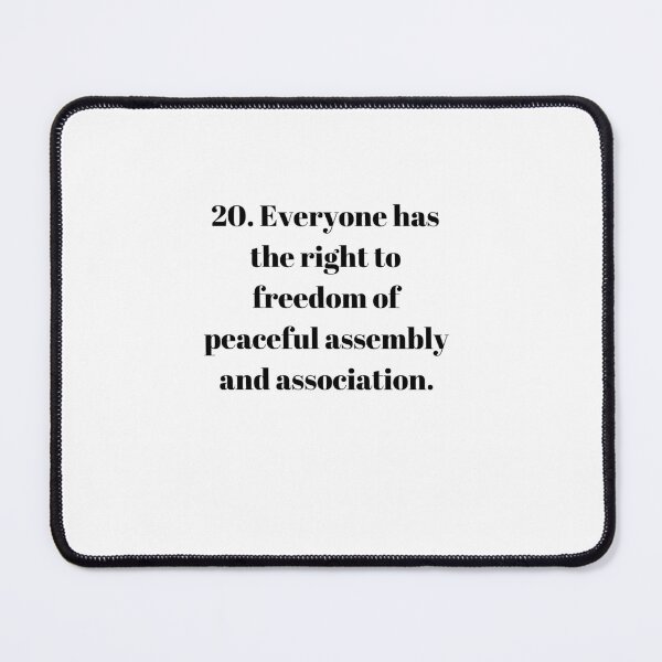 Item preview, Universal Declaration of Human Rights Article 20 designed and sold by Freihalt.