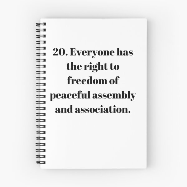 Item preview, Universal Declaration of Human Rights Article 20 designed and sold by Freihalt.