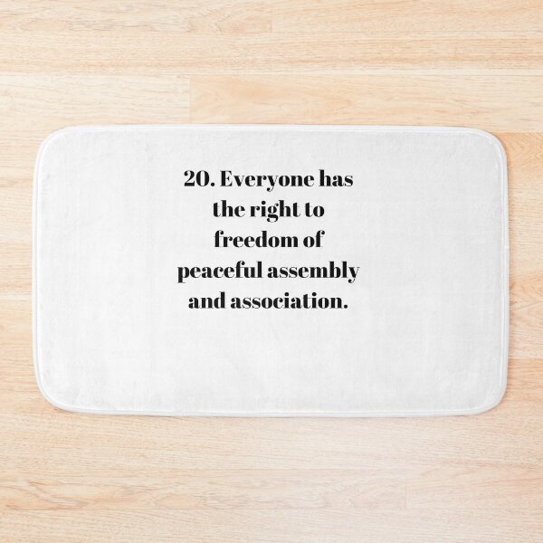 Item preview, Universal Declaration of Human Rights Article 20 designed and sold by Freihalt.