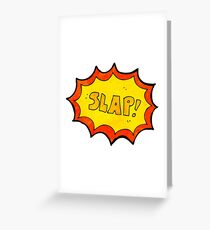 comic book noise cartoon symbol Greeting Card