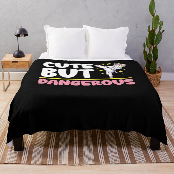 Item preview, Cute But Dangerous Funny Karate Ninja Rainbow Unicorn Love designed and sold by MakeGoodChoices.
