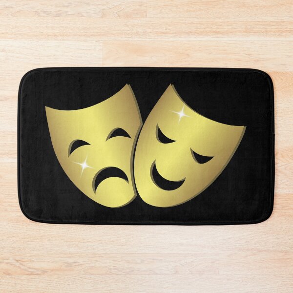 Item preview, Theater masks: happy and sad faces designed and sold by pixxart.
