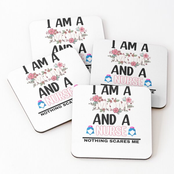 Item preview, I am A Mom And A Nurse Nothing Scares Me designed and sold by Mr Wolf.