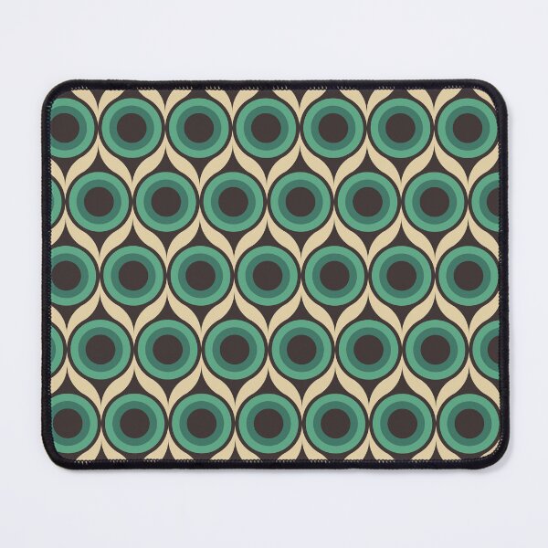 Item preview, Sirkel, 60s Mid Century Circle Shape Seamless Pattern in Retro Color Scheme designed and sold by BesanoStyle.
