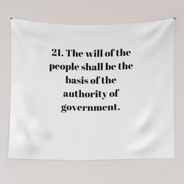 Item preview, Universal Declaration of Human Rights Article 21 designed and sold by Freihalt.