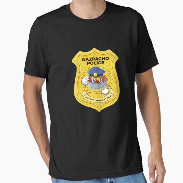 Vista previa del artículo con la obra «Gafete Policial Gazpacho Colores Vintage», diseñado y vendido por selimane.