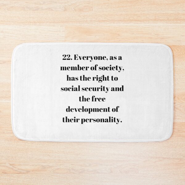 Item preview, Universal Declaration of Human Rights Article 22 designed and sold by Freihalt.