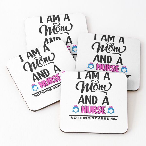 Item preview, I am A Mom And A Nurse Nothing Scares Me designed and sold by Mr Wolf.