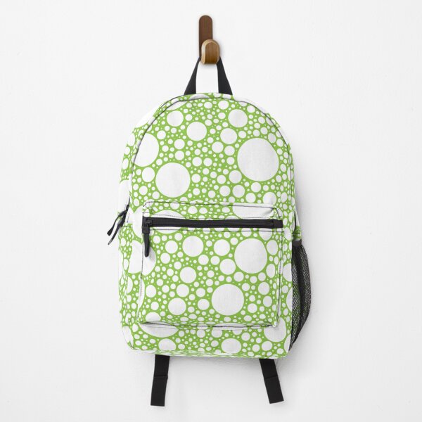 Item preview, White Bubbles in Lime Green Background Pattern designed and sold by Luciana Noro.