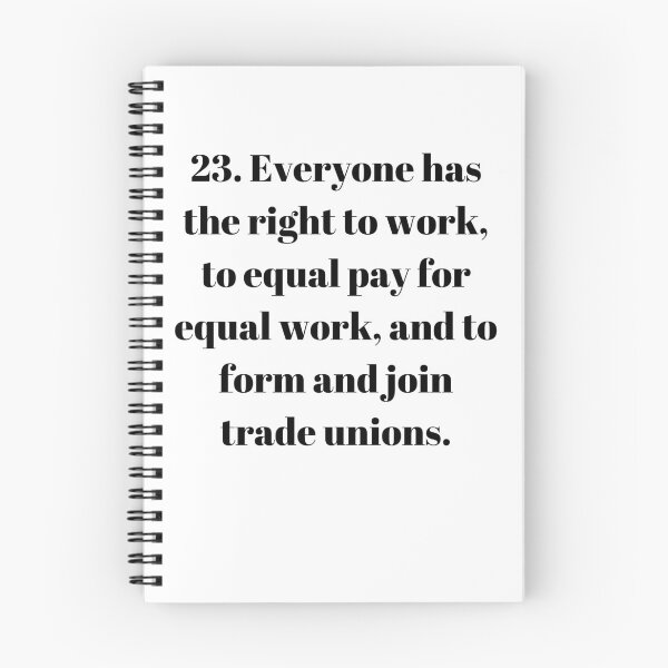 Item preview, Universal Declaration of Human Rights Article 23 designed and sold by Freihalt.