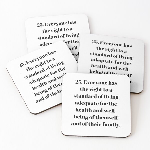 Item preview, Universal Declaration of Human Rights Article 25 designed and sold by Freihalt.
