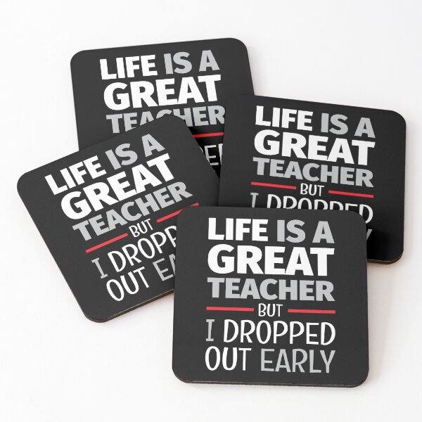 Item preview, School Of Life Lessons And Teaching - Funny Life Quotes And Sayings designed and sold by WIZECROW.