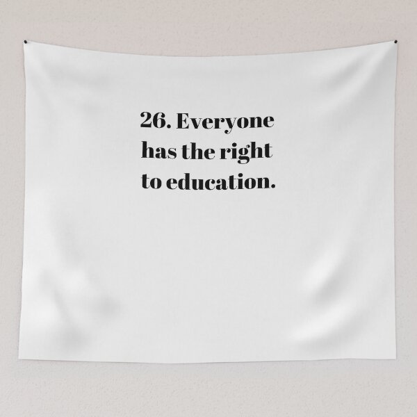 Item preview, Universal Declaration of Human Rights Article 26 designed and sold by Freihalt.