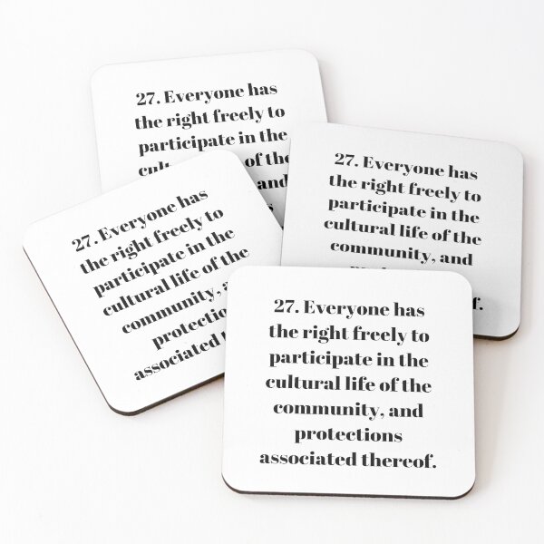 Item preview, Universal Declaration of Human Rights Article 27 designed and sold by Freihalt.