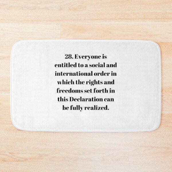 Item preview, Universal Declaration of Human Rights Article 28 designed and sold by Freihalt.