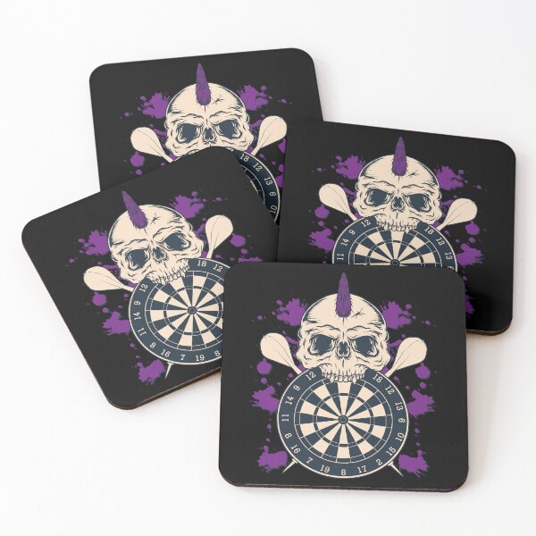 Item preview, Darts Champion Punk Skull Splatter designed and sold by OmmeDesigns.