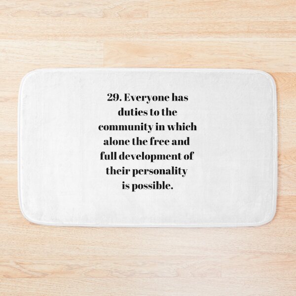 Item preview, Universal Declaration of Human Rights Article 29 designed and sold by Freihalt.