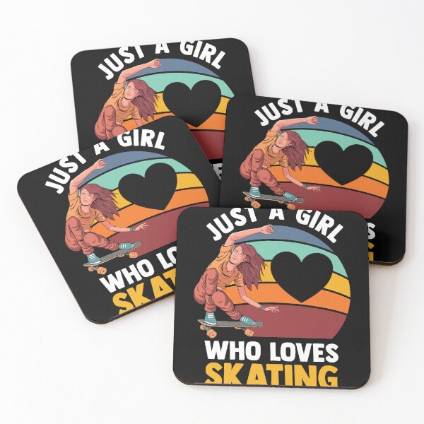 Item preview, Just A Girl Who Loves Skating Lover Funny Skateboarding Love designed and sold by MakeGoodChoices.