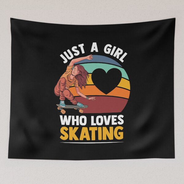 Item preview, Just A Girl Who Loves Skating Lover Funny Skateboarding Love designed and sold by MakeGoodChoices.