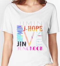 Camiseta ancha para mujer BTS