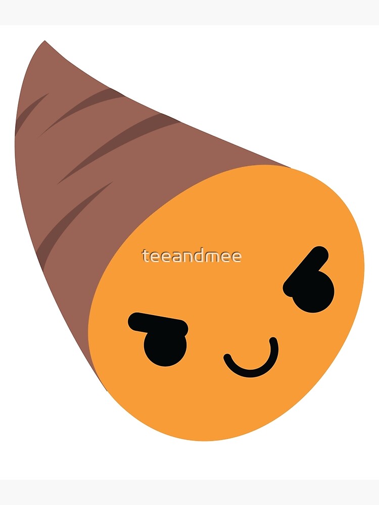 "Sweet Potato Emoji Naughty and Cheeky" Poster by teeandmee Redbubble
