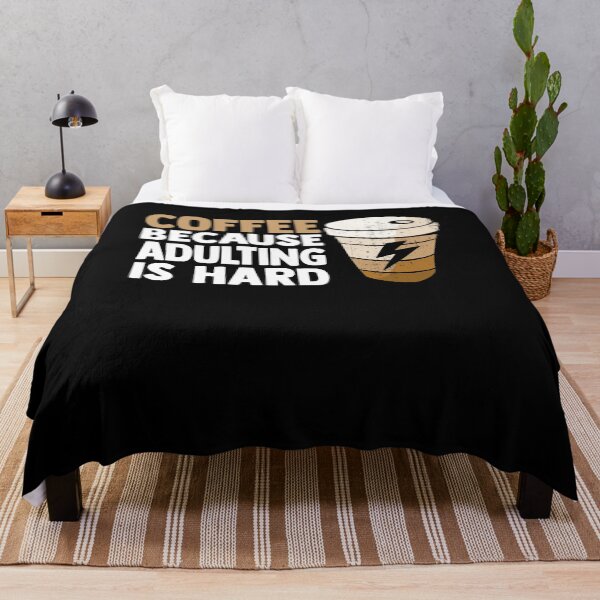 Item preview, Coffee Because Adulting Is Hard Funny Coffee Drinker Joke designed and sold by MakeGoodChoices.