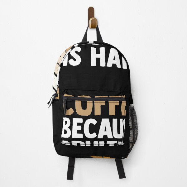Item preview, Coffee Because Adulting Is Hard Funny Coffee Drinker Joke designed and sold by MakeGoodChoices.