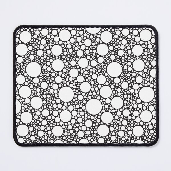 Item preview, White Bubbles in Black Background Pattern designed and sold by Luciana Noro.