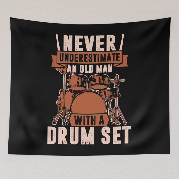 Item preview, An Old Man With A Drum Set designed and sold by tranhungtdu.