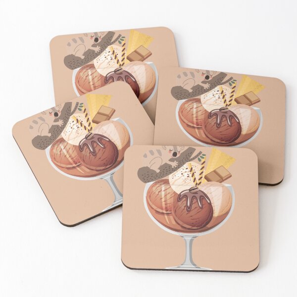 Item preview, Its koala cupcake with icecream Stickers  designed and sold by MasterPiece.