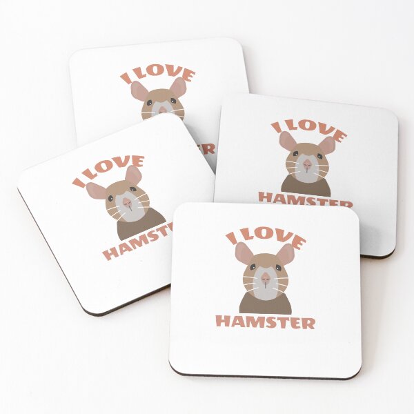 Artikelvorschau, Kleiner süßer Hamster: I Love Hamster entworfen und verkauft von JanooFactory.