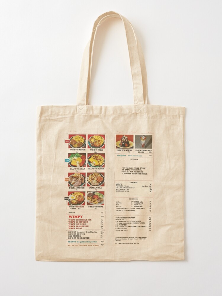 Shopping shop bag menu