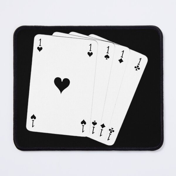 Item preview, Four aces monochrome in black and white designed and sold by Grégory DUBUS.