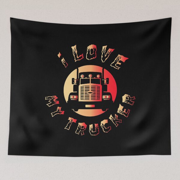 Item preview, I Love My Trucker designed and sold by o0Nomad0o.
