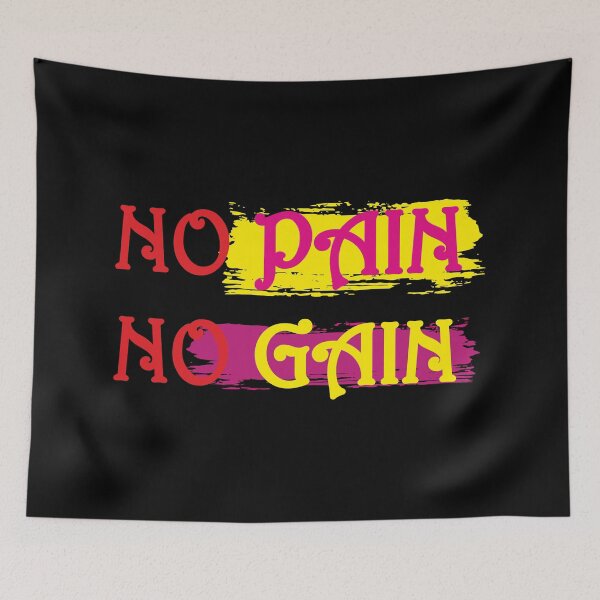 Item preview, no pain no gain with t-shirt  designed and sold by Butterfly  Effect.