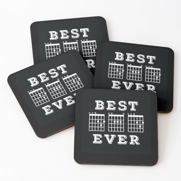 Item preview, Best Dad Ever Guitar Dad Chords Tab Dark Theme Sticker designed and sold by allysonhat.