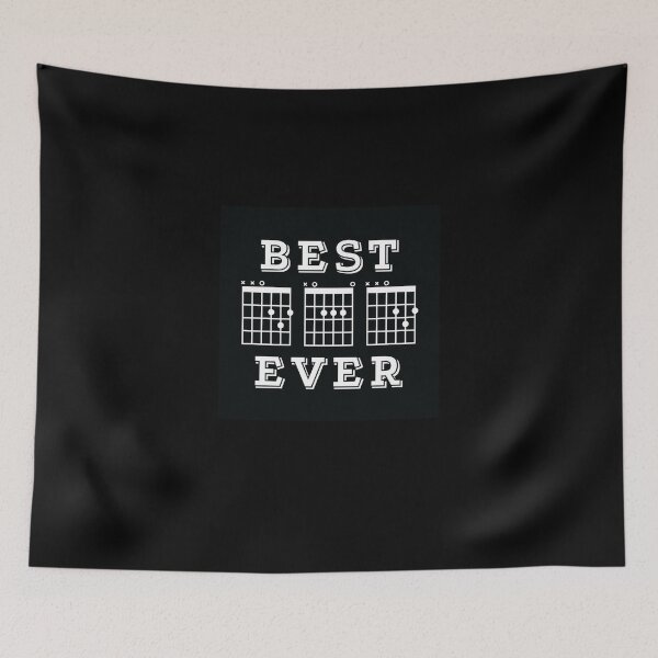 Item preview, Best Dad Ever Guitar Dad Chords Tab Dark Theme Sticker designed and sold by allysonhat.