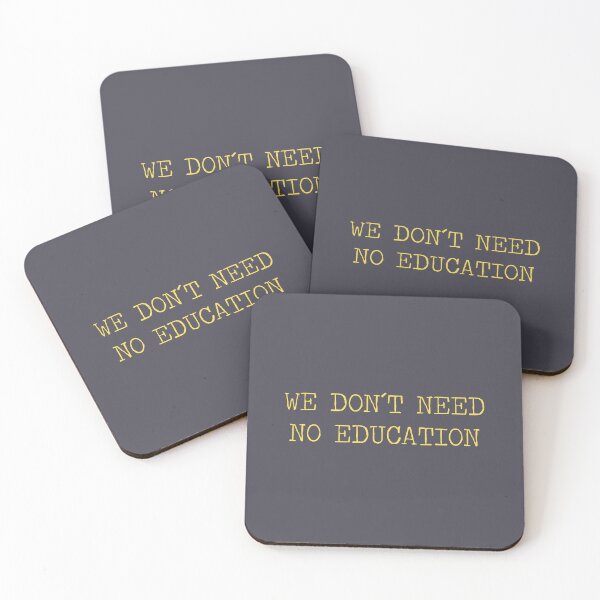 Item preview, We don´t Need No Education, mustard designed and sold by perezzzoso.