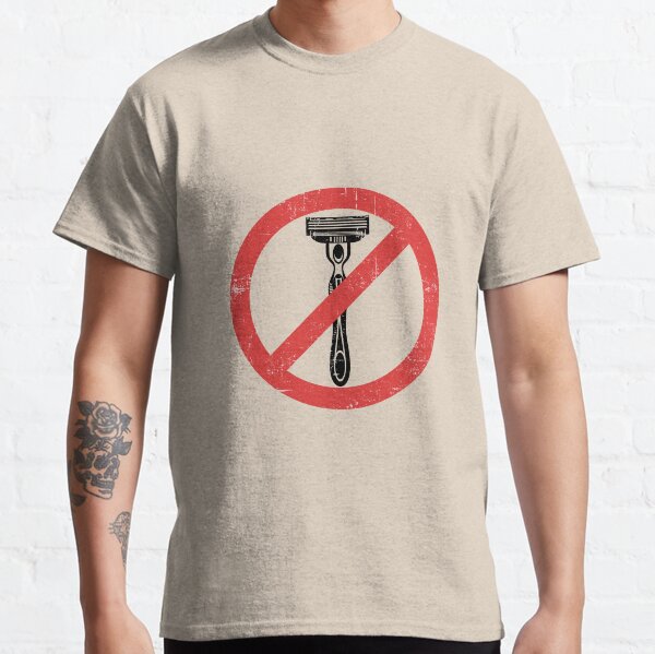Beard Only - No Shaving Allowed Epic Beards Distressed Design Classic T-Shirt